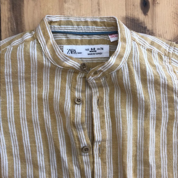 SOLD ON MERCARI  Zara Baby Linen Button Down - Picture 2 of 3